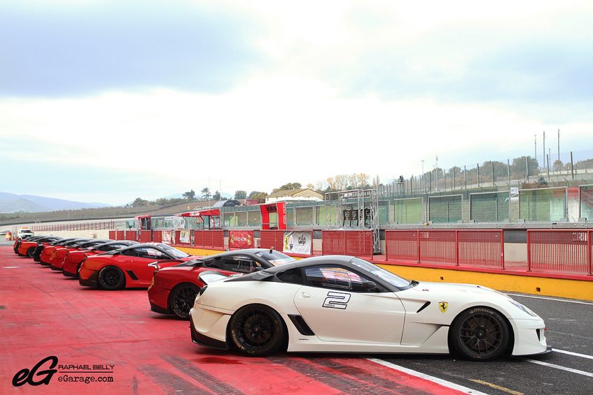 Ferrari 599XX white Ferrari Challenge From California to Italy