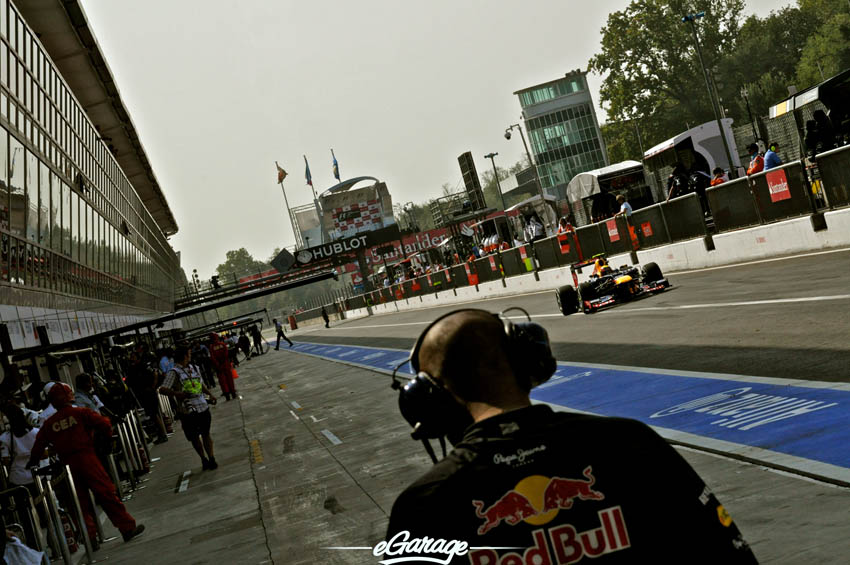 eGarage 2012 Italian Grand Prix Pit Lane Red Bull