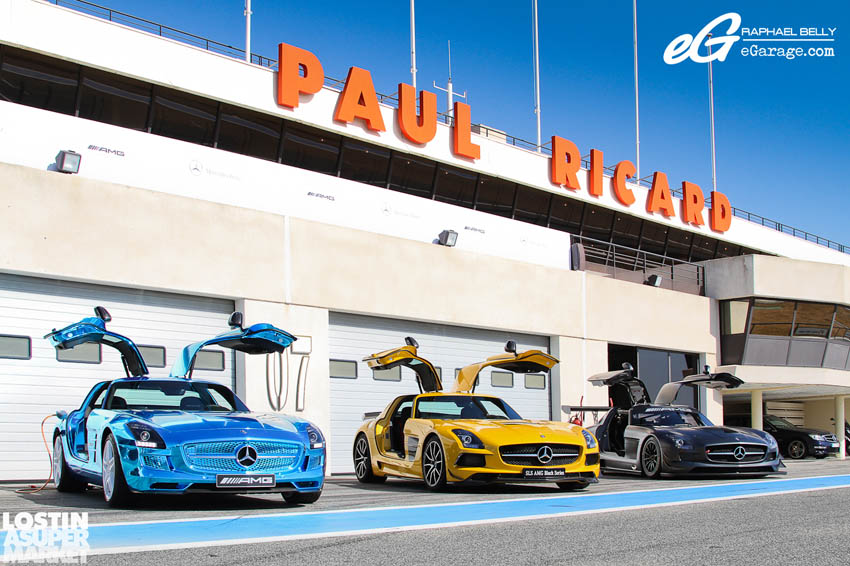 SLS AMG Paul Ricard Trio doors up