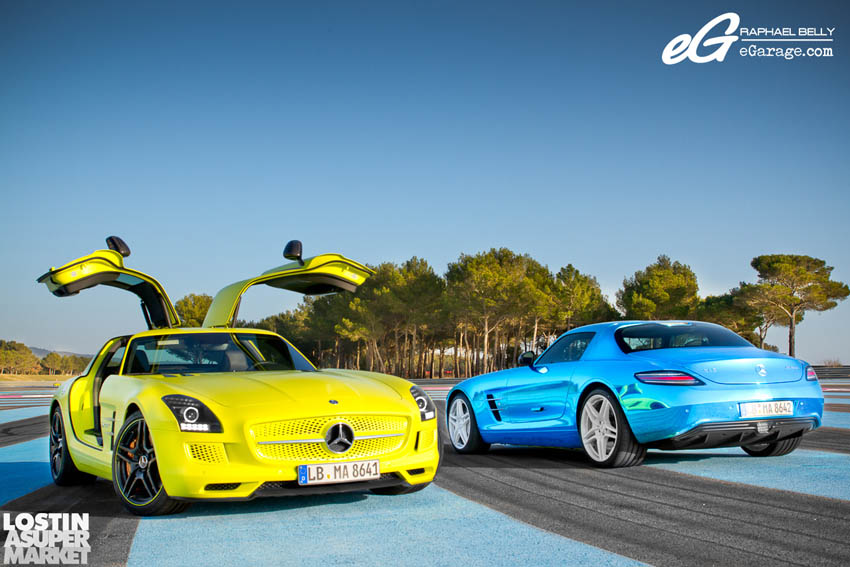 SLS AMG Paul Ricard ECell and Blue