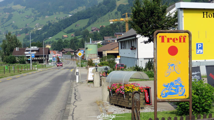 Alpine Adventure biker sign 2