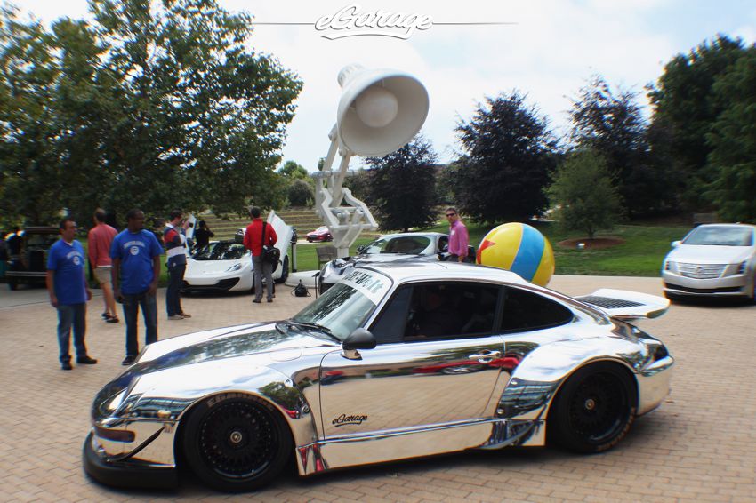 chrome car RWB porsche