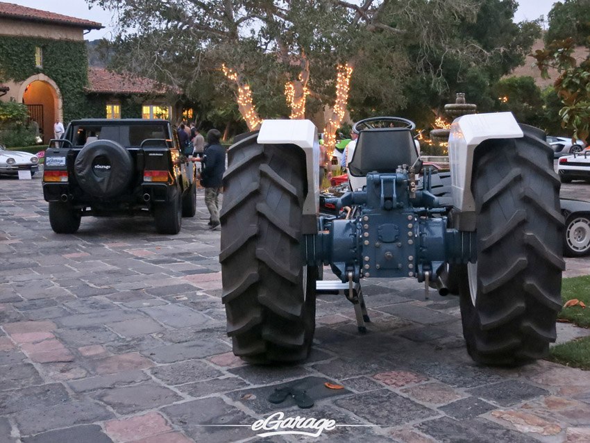 LM002 and Lamborghini tractor at Serata Italiana