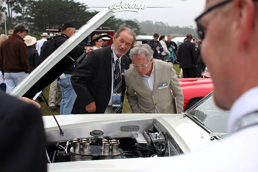 Horacio Pagani and Valentino Balboni at Pebble Beach Concours 2013