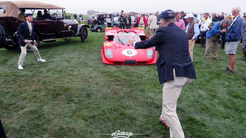 Team effort parking the Ferrari Pebble Beach Concours 2013173