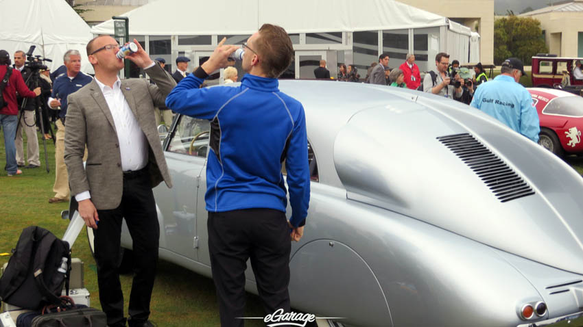 Morning refreshment at Pebble Beach Concours 2013