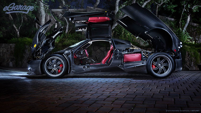 Carbon Pagani Huayra At Night