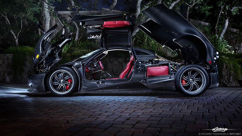 Carbon Pagani Huayra Night Profile