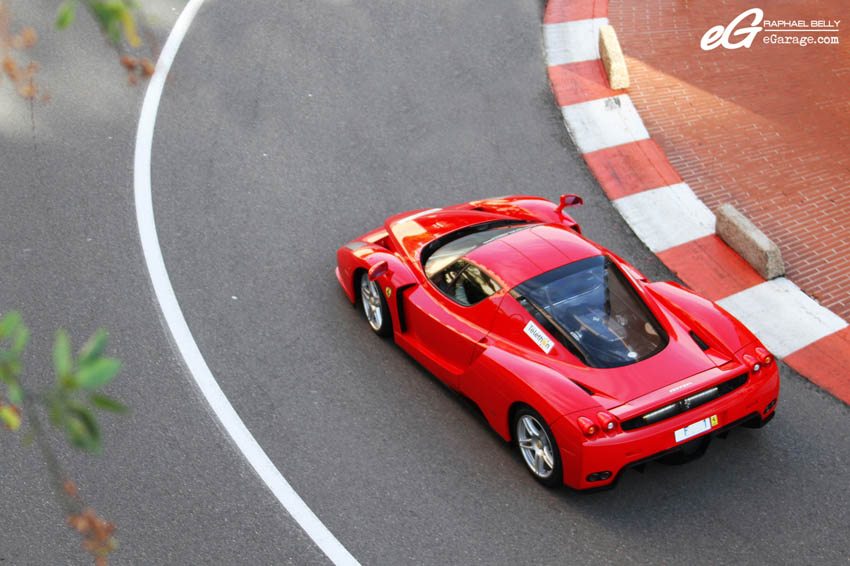 2013 Monaco Telethon Ferrari Enzo Overhead