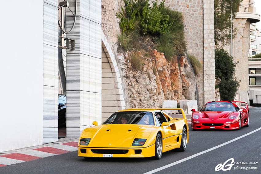 2013 Monaco Telethon Ferrari F40 and F50