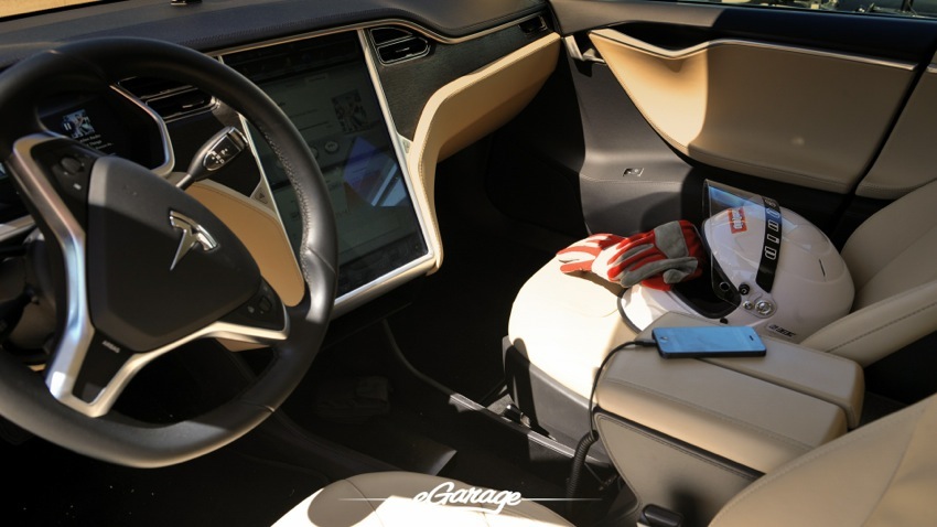 Teslarati Model S Charging Interior at Willow Springs