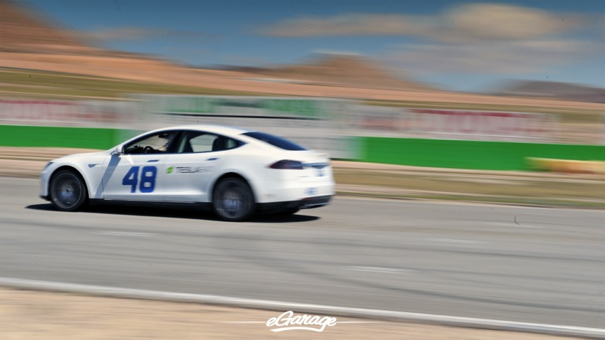 Teslarati Model S Blur Profile at Willow Springs